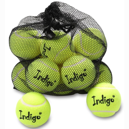 Купить Мяч для большого тенниса Indigo (12 шт в сетке) начальный уровень в Аркадаке 