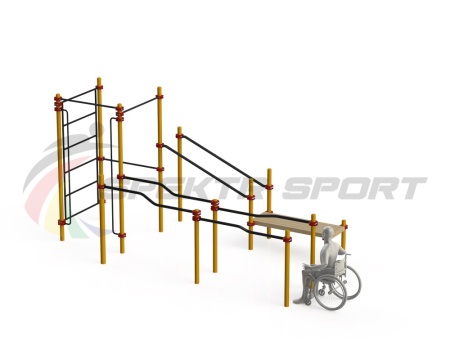 Купить Спортивный комплекс для инвалидов-колясочников WRK-D16_76mm в Аркадаке 