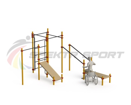 Купить Спортивный комплекс для инвалидов-колясочников WRK-D20_76mm в Аркадаке 